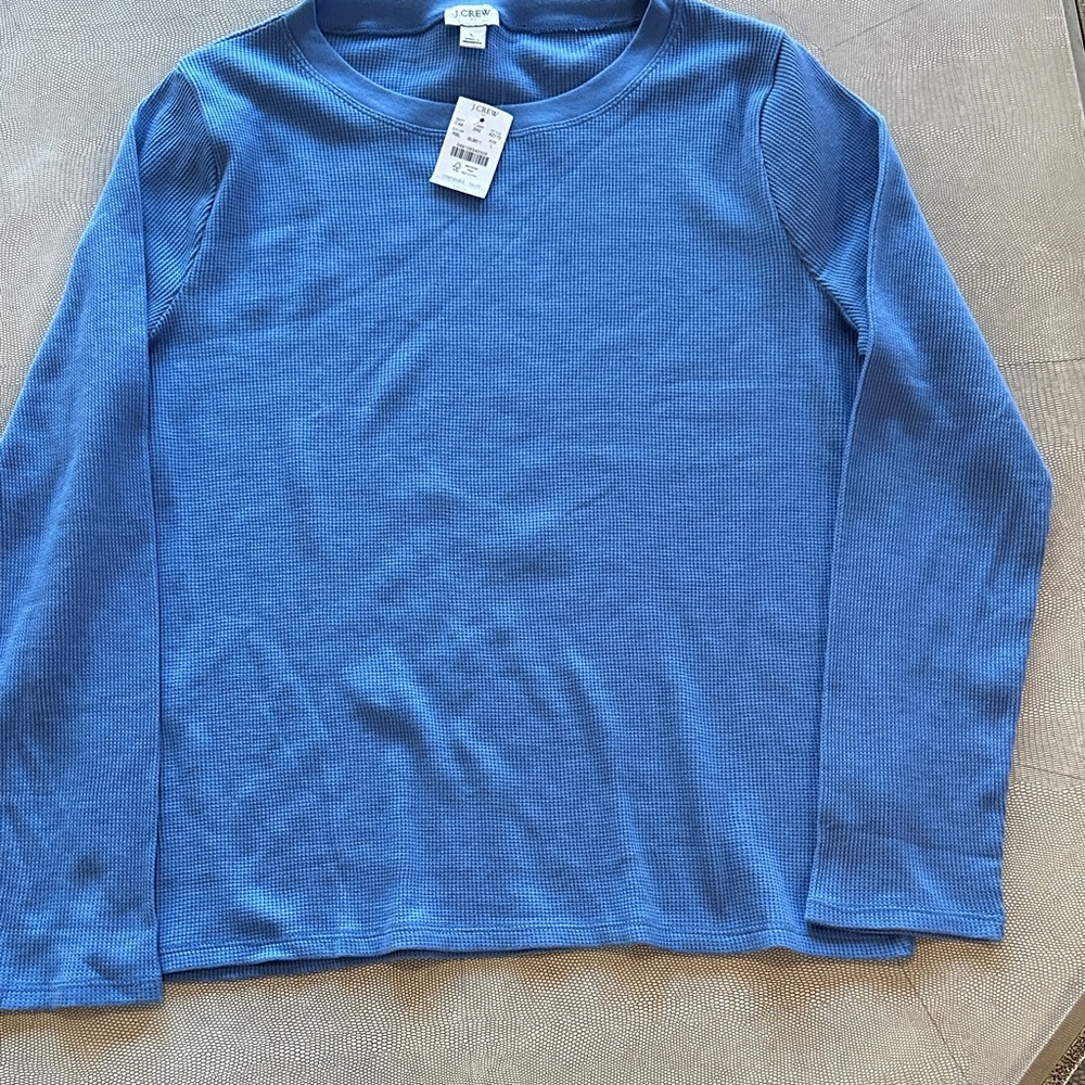 J. Crew Blue Long Sleeve Tee
